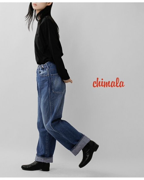 hi⭐︎様ご購入専用　chimala UNISEX CROPPED CHINO chimala チマラ 12oz ウエスト アジャスタブル デニム パンツ