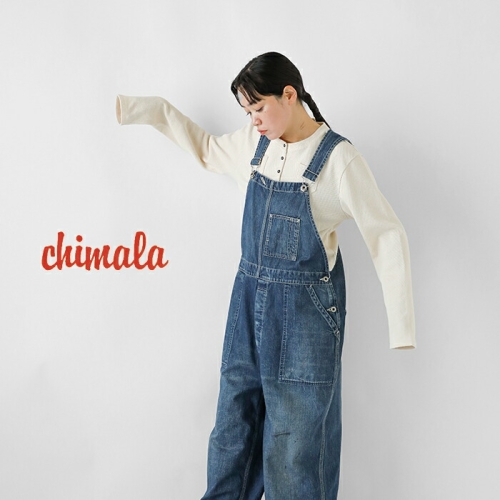 chimala チマラ アモスケイグ セルビッチ デニム オーバーオール