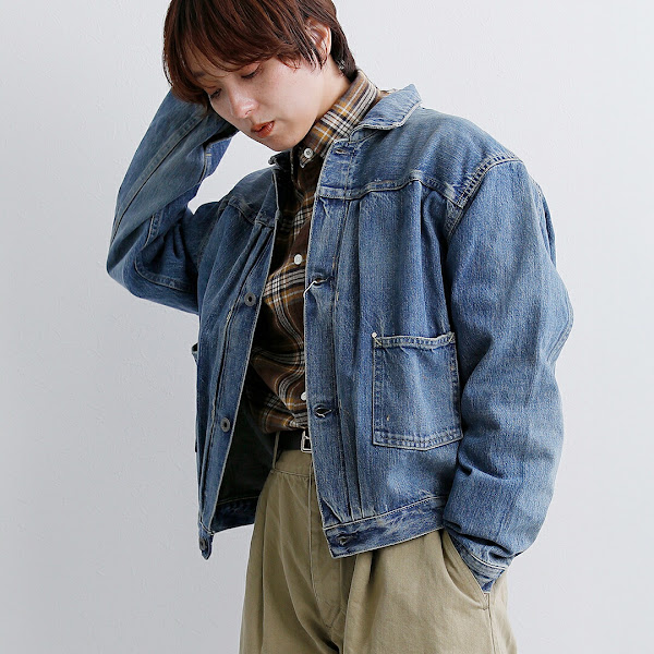 chimala セルヴィッチ デニム ショート ジャケット
