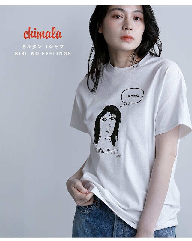chimala チマラ ギルダン Tシャツ GIRL NO FEELINGS cs41-k005cml 新作
