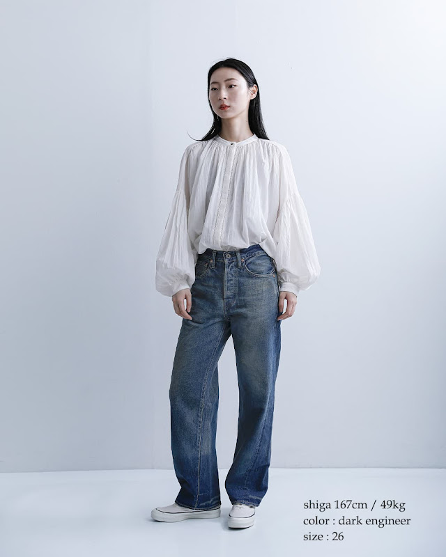 chimala チマラ セルビッチデニム ショートストレートカットパンツ