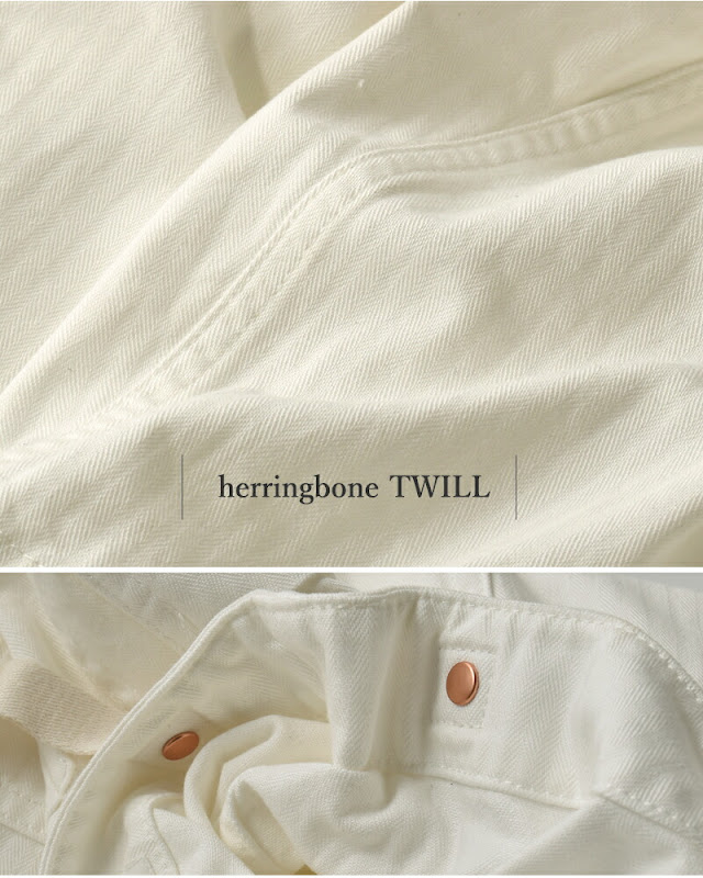 chimala チマラ ヘリンボーンツイル USN デッキパンツ cs41-mp18