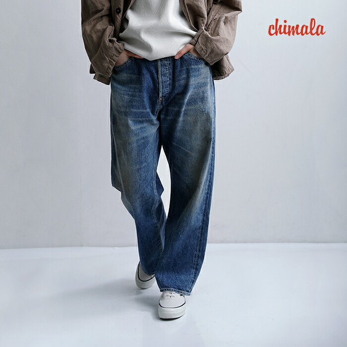 chimala チマラ セルビッチデニム バギーカットパンツ cs41-wp03