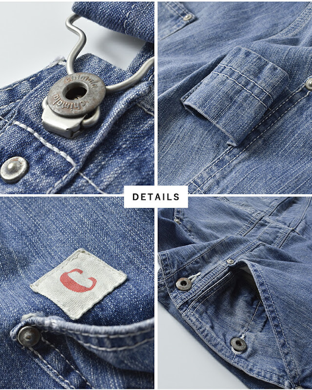 chimala チマラ ダブル幅デニム オーバーオール cs41-wp09 2026ss新作