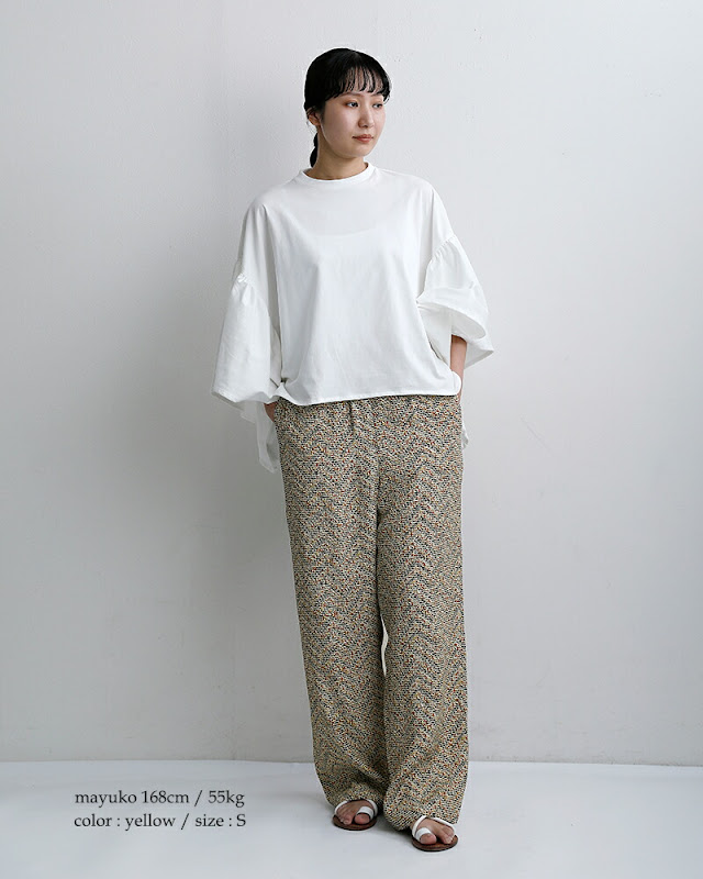 chimala チマラ プリント ドローストリング パンツ cs41-wp14a | iroma