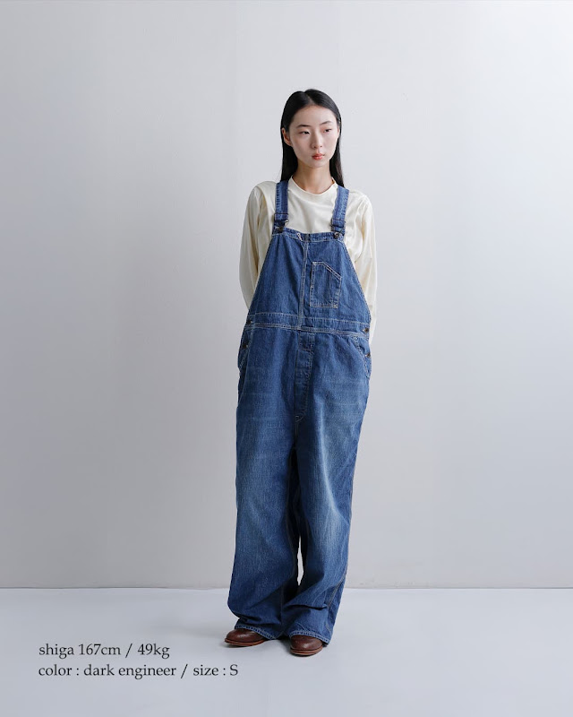 chimala チマラ 8.5oz ワイドデニム オーバーオール cs42-wp09a 2026aw