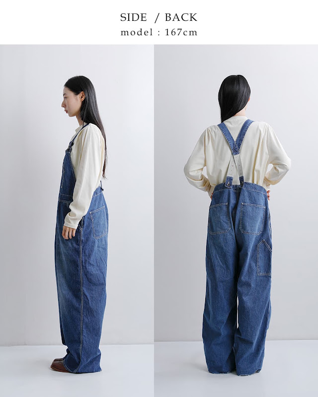 chimala チマラ 8.5oz ワイドデニム オーバーオール cs42-wp09a 2026aw