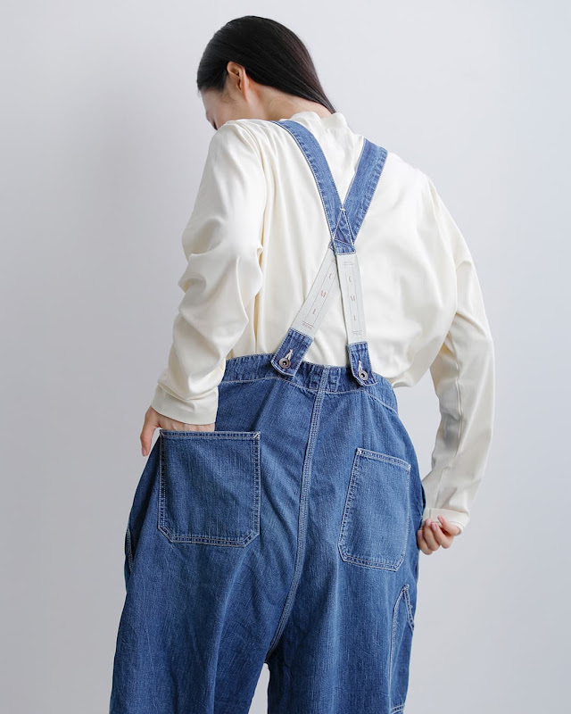 chimala チマラ 8.5oz ワイドデニム オーバーオール cs42-wp09a 2026aw