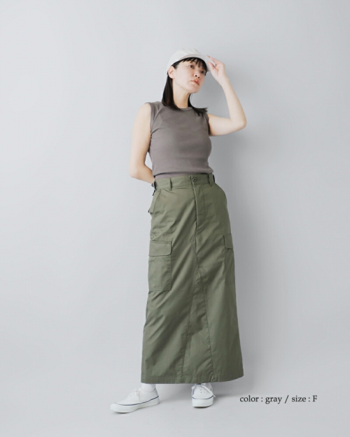 CIOTA シオタ スビンコットン リブ スリーブレス タンクトップ “Ribbed Sleeveless Top” csl-27-ms |  iroma..aranciato