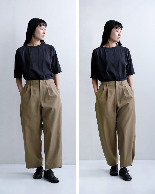 Dulcamara ドゥルカマラ ドライポリ ヘムタック パンツ d126-p432 新作
