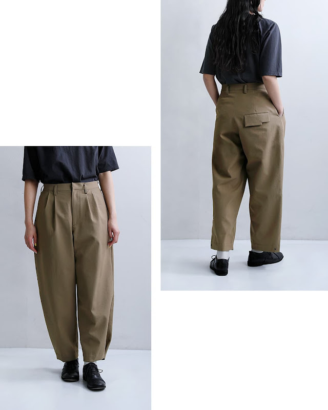 Dulcamara ドゥルカマラ ドライポリ ヘムタック パンツ d126-p432 新作