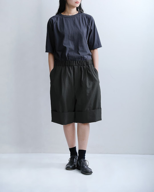 Dulcamara ドゥルカマラ ドライポリ ダブルヘム ショートパンツ d126