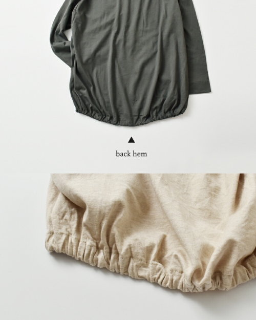 Dulcamara ドゥルカマラ コットン バルーン ロングスリーブ Tシャツ