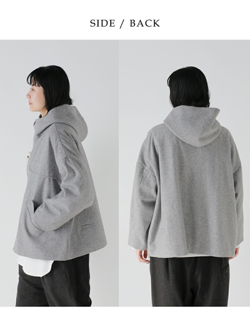 Dulcamara ドゥルカマラ ウール メルトン ダッフル ショート コート