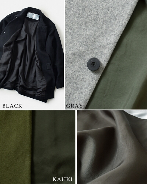 30%OFF】 Dulcamara ドゥルカマラ ウール メルトン ビッグ ハーフ