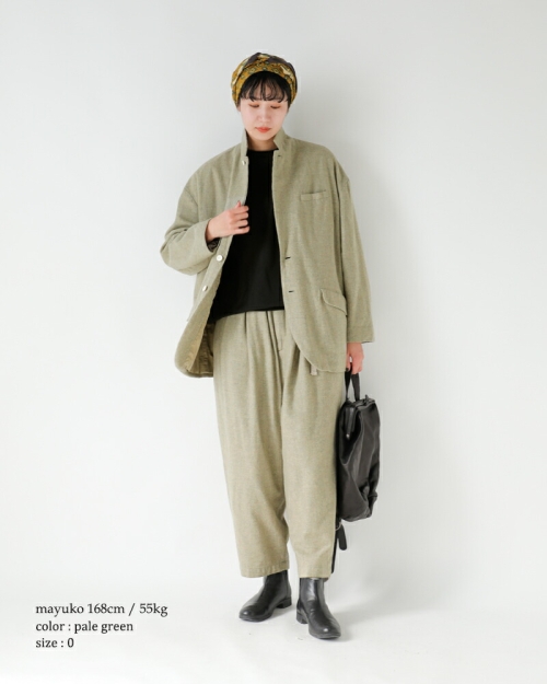 Dulcamara ドゥルカマラ 縮絨ウール 2way カラー ジャケット d225-j332