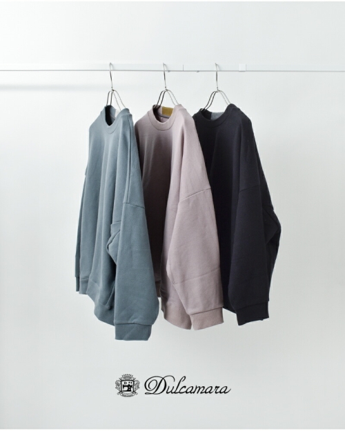 Dulcamara ドゥルカマラ コットン カラー チップ ワイド SW トレーナー