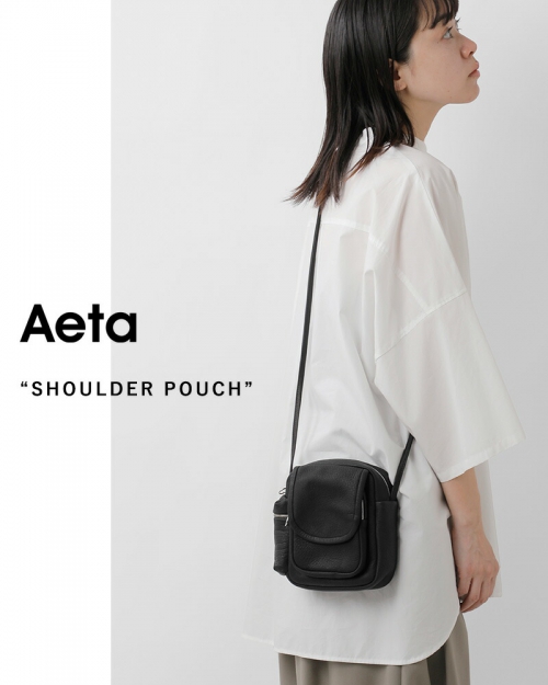 Aeta アエタ ディアレザー ショルダー ポーチ “SHOULDER POUCH” da05-mn | iroma..aranciato