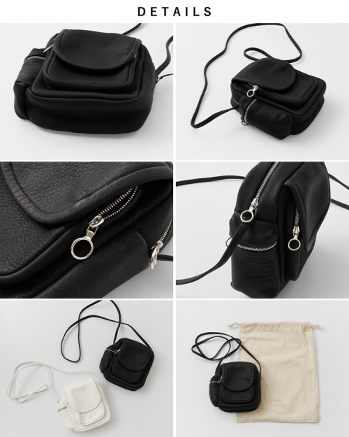 Aeta アエタ ディアレザー ショルダー ポーチ “SHOULDER POUCH” da05-mn | iroma..aranciato