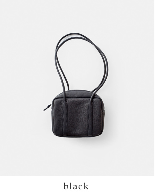 最終値下げ アエタ ハンドバッグ ブラック レザー mini Aeta アエタ DA24 ディアレザーボストンバッグMINI da24-mt