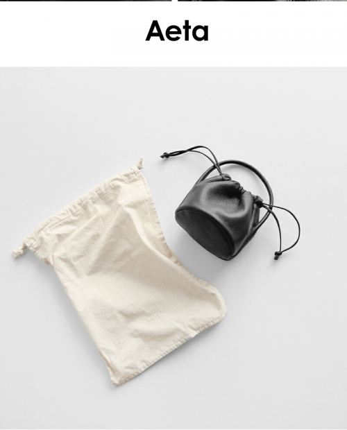 Aeta アエタ DA109 HANDLE POUCH MINI ディアレザー ハンドル Aeta アエタ DA109 HANDLE POUCH MINI ディアレザー ハンドル