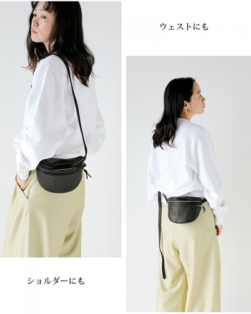 Aeta アエタ <br>DA111 WAIST POUCH S ディアレザー ウエスト ポーチ Sサイズ da111-yo