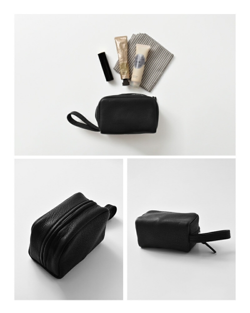 Aeta アエタ DA116 ディアレザー スクエア ポーチ “DEER” da116-nk