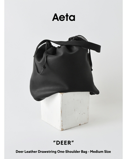 Aeta アエタ DA118 DRAW STRING ONE SHOULDER M ディアレザー