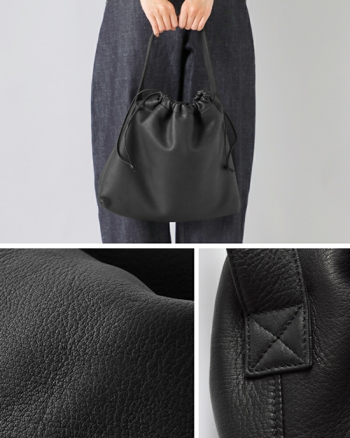 Aeta アエタ DA118 DRAW STRING ONE SHOULDER M ディアレザー