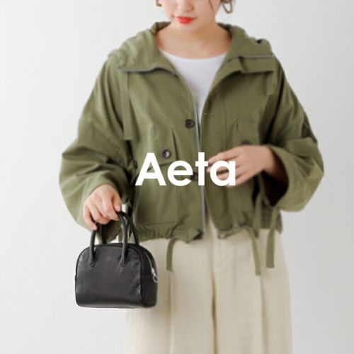 Aeta アエタ ディアレザー ボストンバッグ “DEER BOSTON MINI” da24-tr