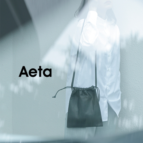 Aeta アエタ ダブルフェイス ディアレザー ドローストリング 巾着型 ショルダーバッグ Sサイズ “Double Faced DRAWSTRING SHOULDER  S” da88 | iroma..aranciato