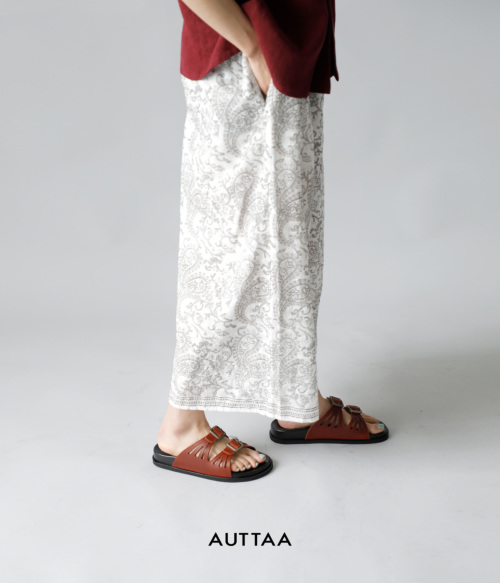 AUTTAA(アウッタ)Layerd Sandals(レイヤードサンダル) AUTTAA アウッタ カウレザー ダブルバックル サンダル “Double