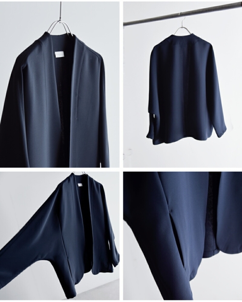 marno♡人気ローラジャケット SMILE ORCHID｜左右非対称テーラードロングジャケット | Rakuten