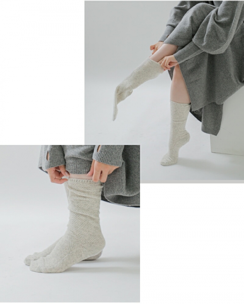 P　evam eva ウールカシミヤソックス 楽天市場】evam eva エヴァムエヴァ ウールカシミヤリブソックス