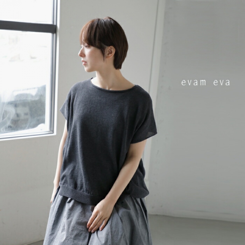 evam eva vie エヴァムエヴァヴィー 鋭く コットンカシミヤレギンス V002K048