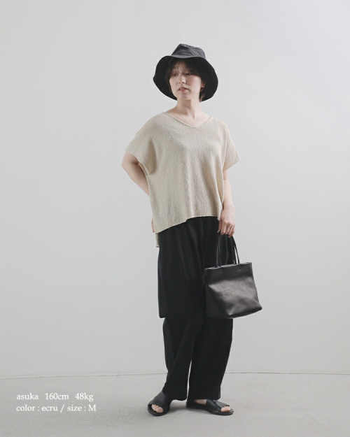 evam eva エヴァムエヴァ カシミヤ 畦編み ニット プルオーバー