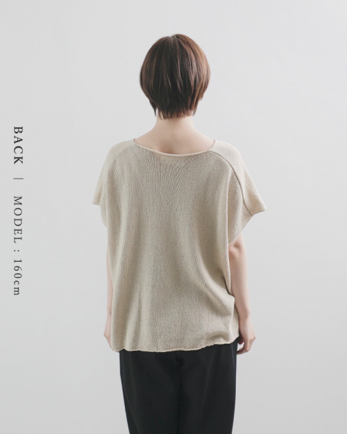 evam eva エヴァムエヴァ コットン リネン コイルヤーン ニット