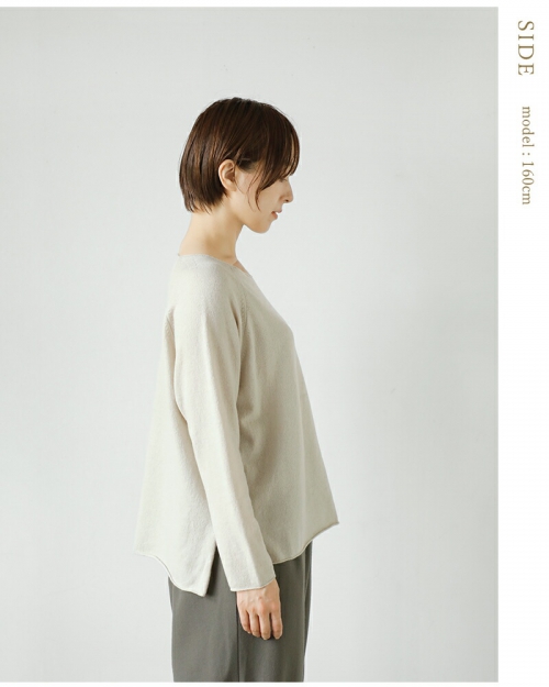 トップス evam eva E243K077 wool pullover evam eva エヴァムエヴァ ファインメリノ ウール ニット プルオーバー