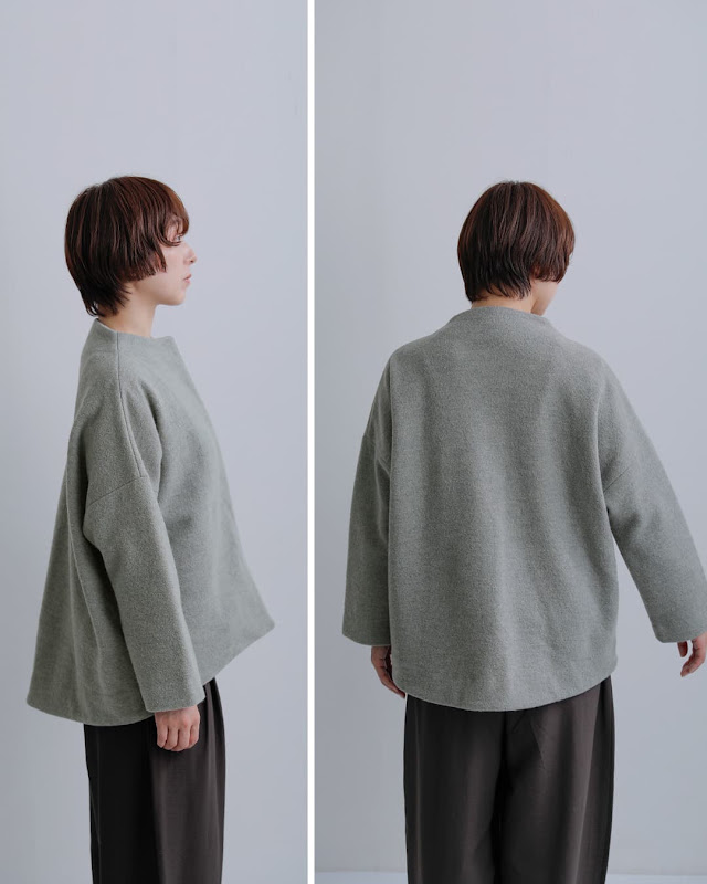 evam eva エヴァムエヴァ プレス ウール ショート コート e263k091