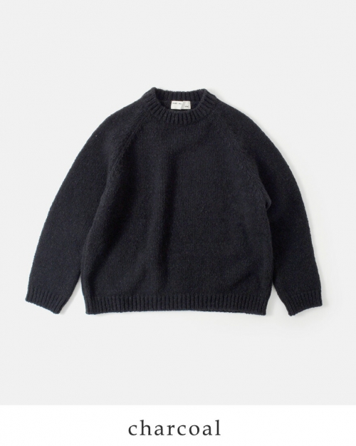 evam eva エヴァムエヴァ リニュー ウール ラグラン ニット プル