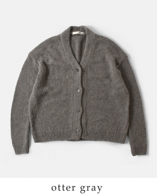 evam eva エヴァムエヴァ アルパカ リリー ニット カーディガン