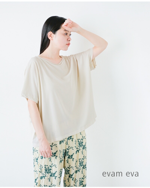 evam eva エヴァムエヴァ プルオーバー レディース cotton voil