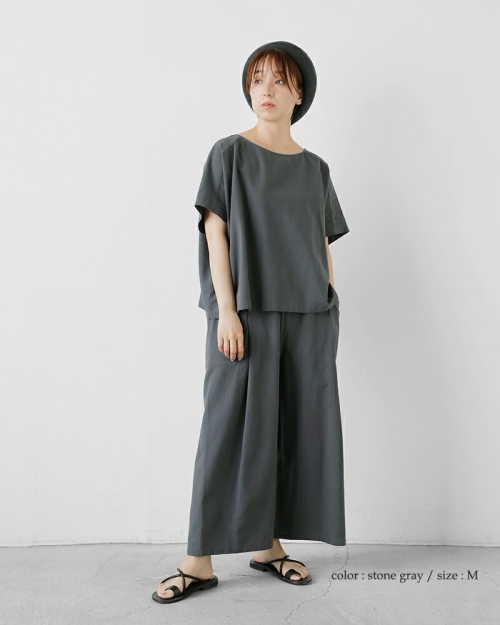 evam eva エヴァムエヴァ コットン キュロット パンツ e251t209