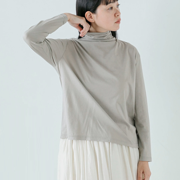 evam eva タートルネック カットソー プルオーバー