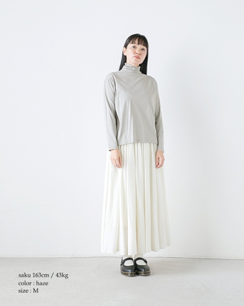 evam eva エヴァムエヴァ タートルネック カットソー プルオーバー