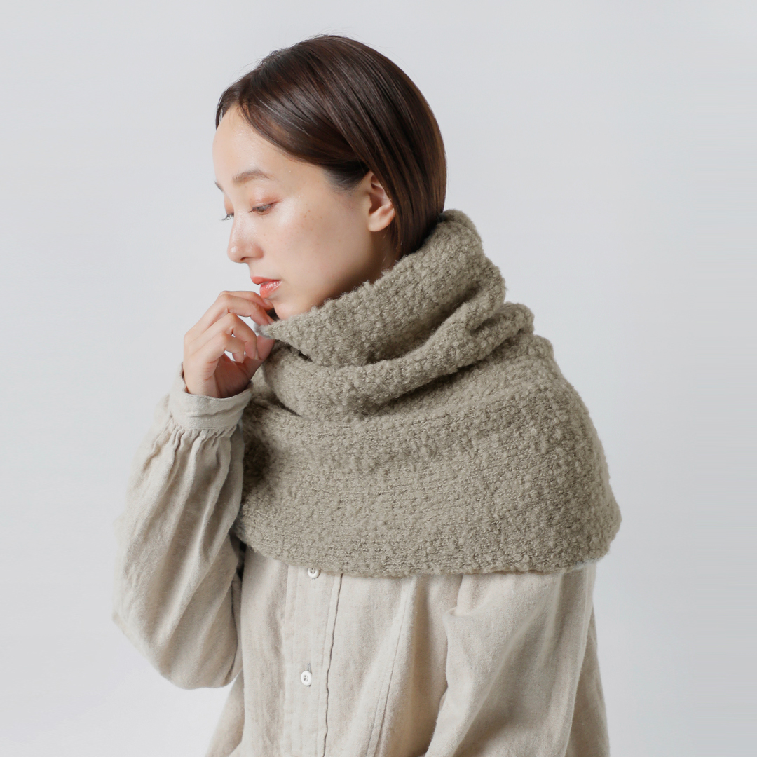 evam eva アルパカ　スヌード evam eva エヴァムエヴァ アルパカ ウール スヌード e253g182 2025aw