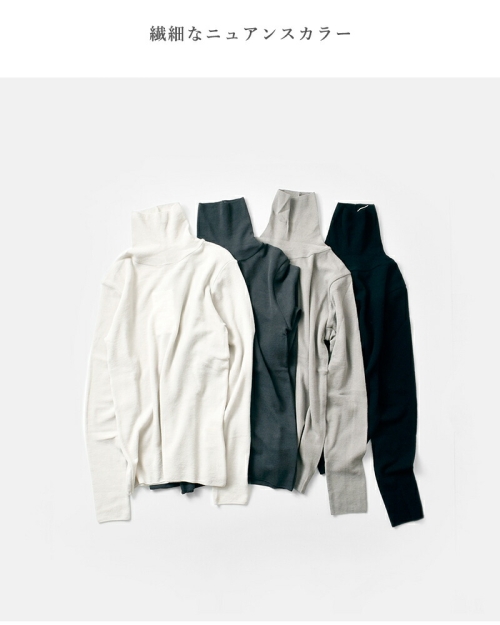 evam eva（エヴァムエヴァ）ウール ヤク タートルネック evameva (エヴァムエヴァ) wool turtleneck / ウールタートルネック