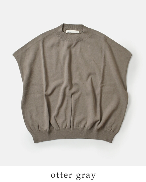 evam eva エヴァムエヴァ コットン ベスト e253k022-mt | iroma..aranciato