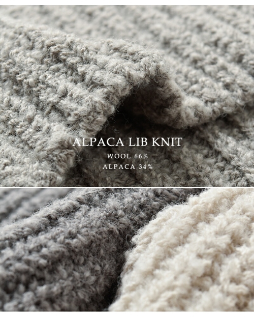 evam eva エヴァムエヴァ ウール アルパカ アゼ ベスト e253k053-kr