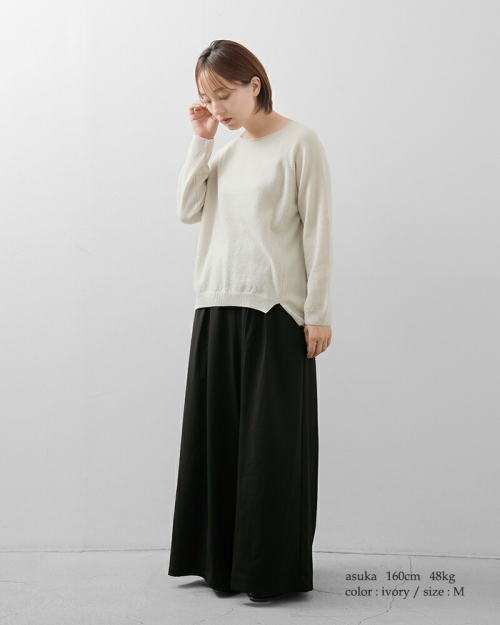 evam eva エヴァムエヴァ ウール プルオーバー e253k075-tr | iroma